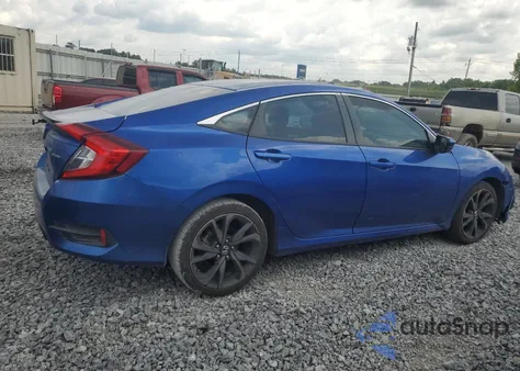 2021 Honda Civic Sport из США, поврежденный, VIN 2HGFC2F83MH539810